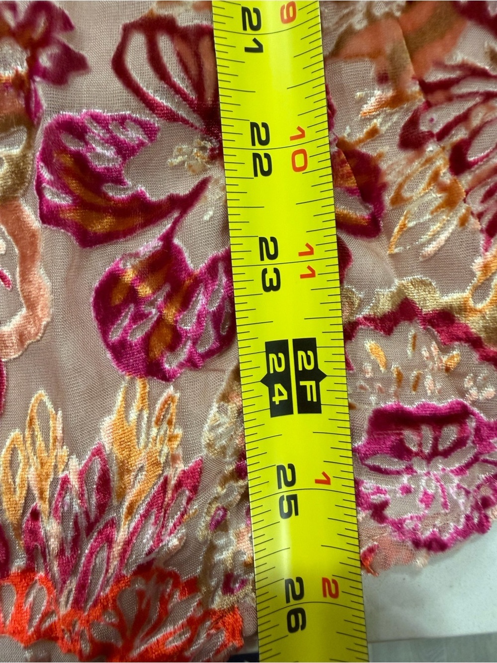 Hale Bob Silk Blend Burnout Velvet Blouse Pink Floral Boho Top Women’s L NWT - Picture 6 of 14